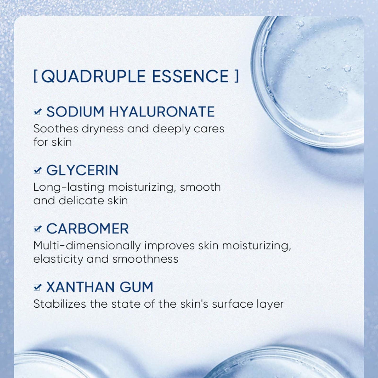 Hyaluronic Acid Concentrated Ampoules for Deeply Moisturized Skin - 7x2ml Serum for Women & Men
