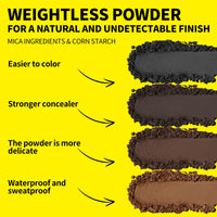 SEVICH Root Touch up, Hairline Powder with Brush, Instantly Conceals Hair Loss, Thinning Gray Hair Shadow Toppers for Women & Men, 48H Makeup Lasting, 8g Large Capacity Black