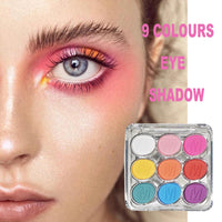 QUIWEN Highly Pigmented Eyeshadow Palette, Colorful Rainbow Matte Eye Shadow Palette, Red Blue Green Pink Purple Matte Eyeshadow Palette, Long Lasting Waterproof Bright Eye Shadow Make Up Pallet With Brush