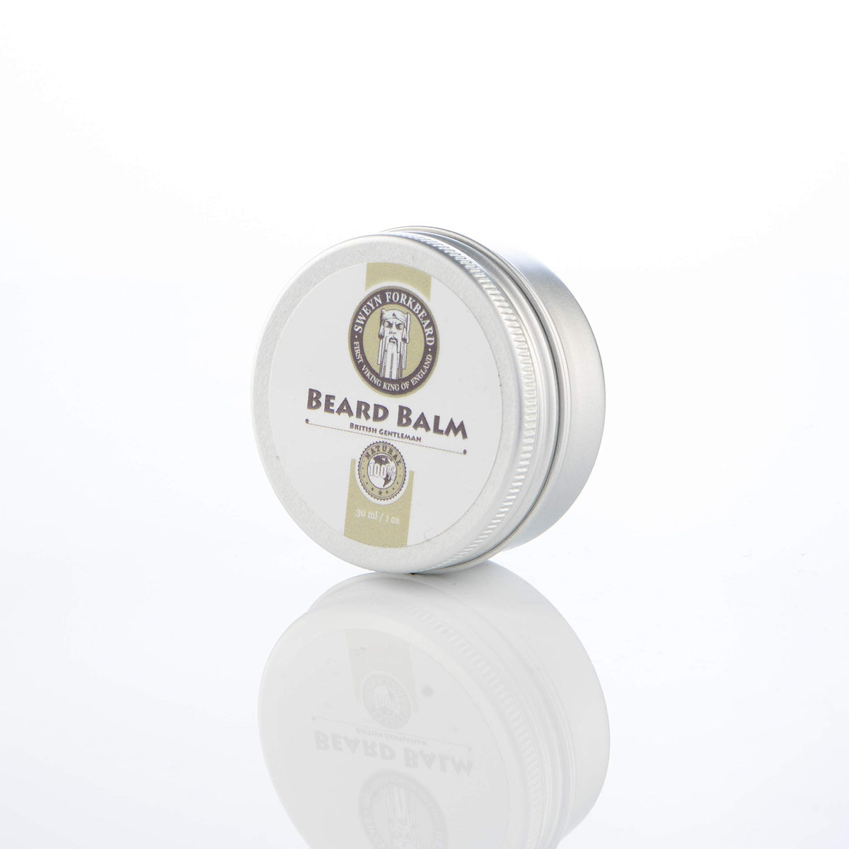 Swey Forkbeard Beard Balm British Gentleman 100% Natural & Organic by Sweyn Forkbeard - A Beard Softener and Deep Conditioner For Men (30 ml/1oz Beard Balm British Gentleman)