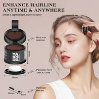 MIFANYO Hairline Shadow Powder, Instantly Root Touch Up Powder for Women Gray Hair Cover Up, Color Root Coverage for Thinning Grey, Mens Roots Concealer for Hair Loss Beard Line, 9-Auburn