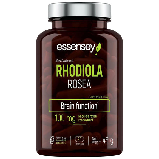 ESSENSEY Essensey Rhodiola Rosea Extract - 100mg - Enhancement of Cognitive Function and Circulatory Support | Optimal Brain and Gastrointestinal Function | Supplement | 90 Vegetarian Capsules