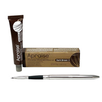 Apraise Professional Eyebrow & Eyelash Tint 20ml | Best Brow & Lash Semi – Permanent Dark Brown Colour Dye | Includes Nūr Tinting Brush with Aluminium Handle and Foldable Design | UK Brand