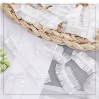 100 Pcs Ear Covers for Hair Dye, Clear Disposable Ear Covers for Shower Waterproof Plastic Ears Protectors Ears Shower Caps Care for Hair Dye Bathing Spa Salon Home Hotel