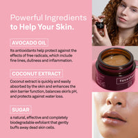 facetheory Lipascrub LP2 - Lip Scrub made with Sugar, Avocado, and Coconut, Smooth and Hydrate Dry Lips, Lip Scrub Exfoliator, Vegan & Cruelty-Free, Made in UK | Scented | 15ml