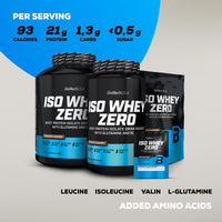 BioTechUSA Iso Whey Zero | Gluten, Sugar Free | Lactose Reduced | Premium Whey Protein Isolate, 500 g, Raspberry