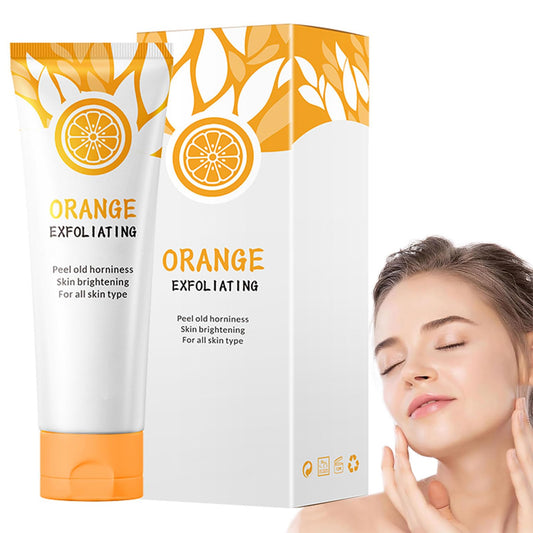 FresFresi Vitamin C Orange Face Exfoliator Gel - Deep Exfoliating Scrub for Brightening, Smoothing & Radiant Skin - A gentle and effective cleanser to soften dead skin