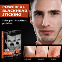 BAGLAK Men Blackhead Remover Pore Strips (70 Count) -Charcoal Nose Strips for Blackhead Removal - Large Size For Nose+Face