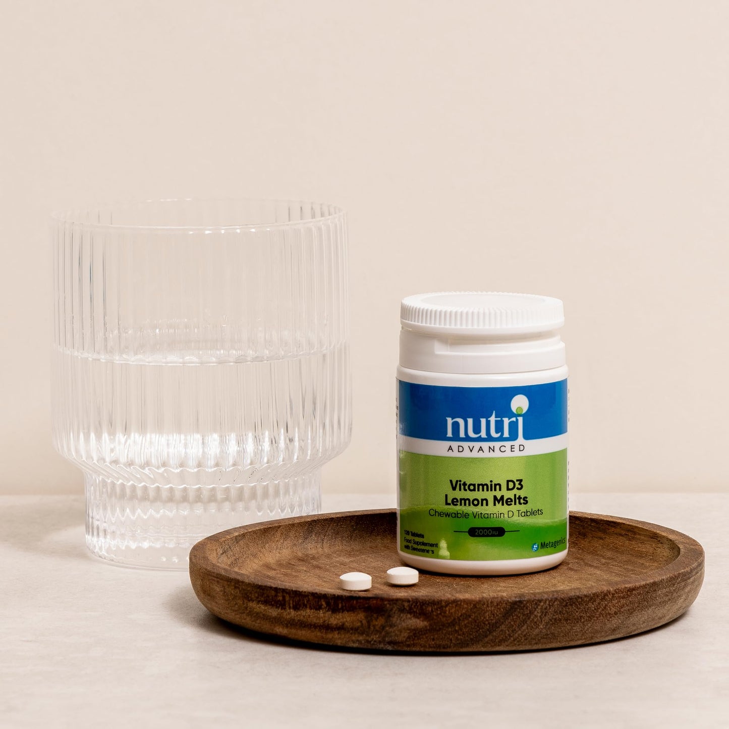 Nutri Advanced - Vitamin D3 2000iu Chewable Lemon Melts - Immune System Support - Suitable For Children Over 6 - 120 Tablets