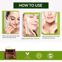 Trendyfave Retinol Face Cream, Night Cream for Women Anti Aging, Cream with Hyaluronic Acid Vitamin C Cream Face Moisturizer, Wrinkle Repair Collagen Face Cream, Softer, Smoother, 50g