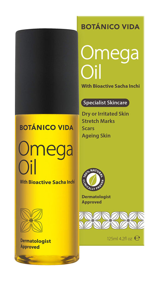 Botanico Vida Omega Oil. The 100% Natural Body Oil for Stretch Marks, Scars, Dry Skin. 125ml