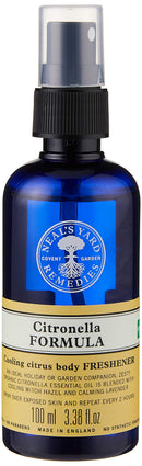 Neal's Yard Remedies | Citronella Formula Body Freshener for Cooling and Refreshing Body With Citrus Extracts, Essential Oils & Vitamin C | 100ml