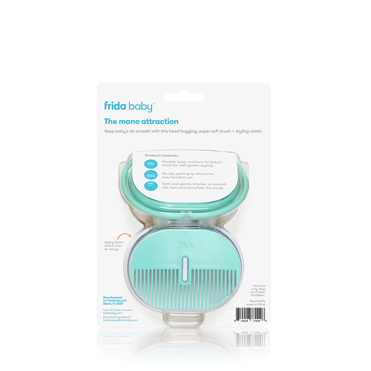 FridaBaby Frida Baby Head-Hugging Hairbrush + Styling Comb Set for Babies