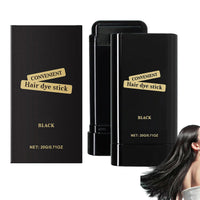 HERBINSOLS Safe and Convenient Comb Hair Dye - Portable Hair Dye Comb for Gray Hair Coverage - Waterproof and Sweat-Proof HairDye Stick - 2 in 1 Instant Hair Colour Stick for Women & Men(Black)