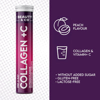 Beauty & Co Collagen Effervescent - Marine Collagen & Vitamin C Supplement - 500mg Per Tablet (1 Tube)