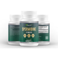 High Potency Spermidine Wheat Germ Extract Capsules - 10mg from Wheat Germ Extract, 60 Capsules, One Month Supply - Longevity