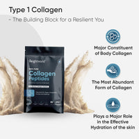 Hydrolysate Bovine Collagen Powder | 500g | Collagen Peptides Powder | Rich in 8 Essential Amino Acids | 50 Servings | Type-1 Collagen Supplements for Women & Men | Halal Certified | Scoop Included
