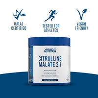 Applied Nutrition Citrulline Malate 2:1 | 3000mg per Serving Nitric Oxide Booster Amino Acid Powder Supports Muscle Recovery Improves Performance Vegan Gluten Free (300g - 100 Servings) (Unflavoured)