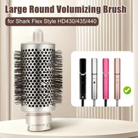 Chuancheng Large Round Volumizing Brush for Shark FlexStyle Blow Dryers, Bigger Round Brush Attachment for Straight, Wavy, Curly, and Coily Hair