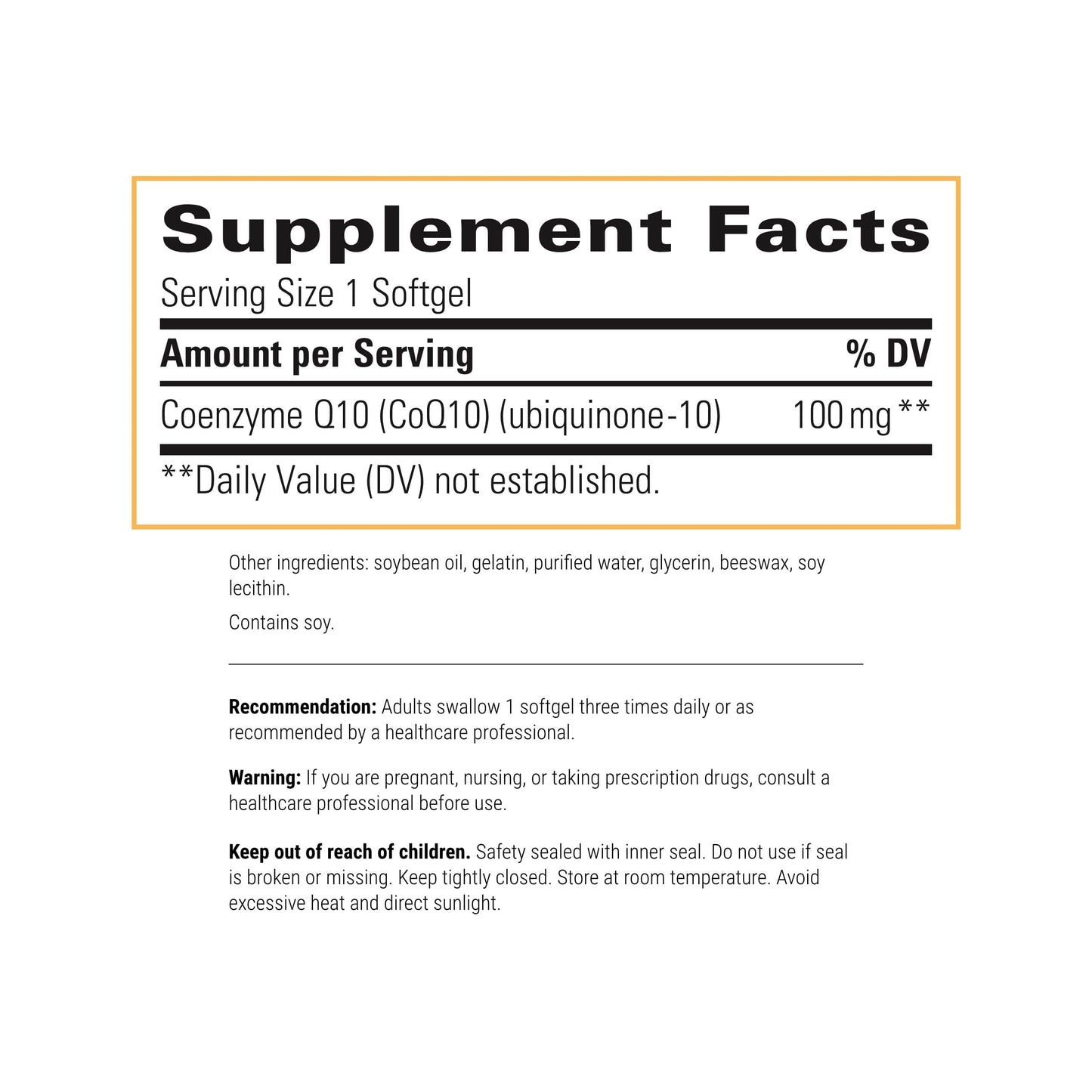 Integrative Therapeutics - CoQ10 (100mg) Coenzyme Q10 (Ubiquinone) Supplement - Supports Cardiovascular & Brain Health* - 60 Softgels