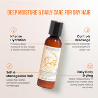 Afrocenchix Smooth Moisturising & Styling Cream, with Aloe Vera, Shea Butter & Coconut Oil extracts to Moisturise, Soften, Minimize Breakage & Make Styling Easy for Afro & Curly Hair, 60 ml