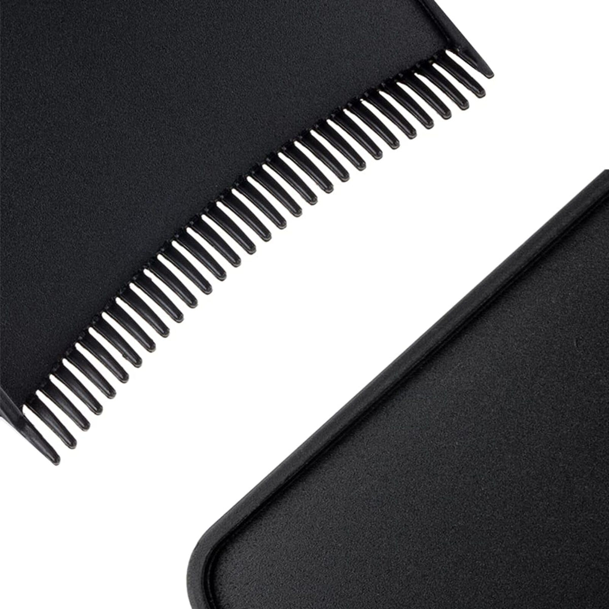 FYHJNC 2PCS Hair Dye Highlighting Boards with Fine Teeth & Flat Top Comb – Salon-Grade Sectioning Tools for Balayage, Bleach, Colouring at Home (Black)