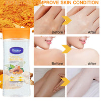 Body Oil Gel - Turmeric Oil - Essential Oils for Skin - Massage Oil for Face&Body Oil - Nourish Facial Oil - Body Moisturiser for Dry Skin - Enhance Skin Elasticity&Absorbed(200ML, Turmeric)