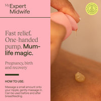 My Expert Midwife No Harm Nipple Balm, 100% Natural, medical grade Lanolin, fast relief, protection for sore cracked nipples. Moisturising, odourless, tasteless, breastfeeding Safe Nipple cream, 60ml