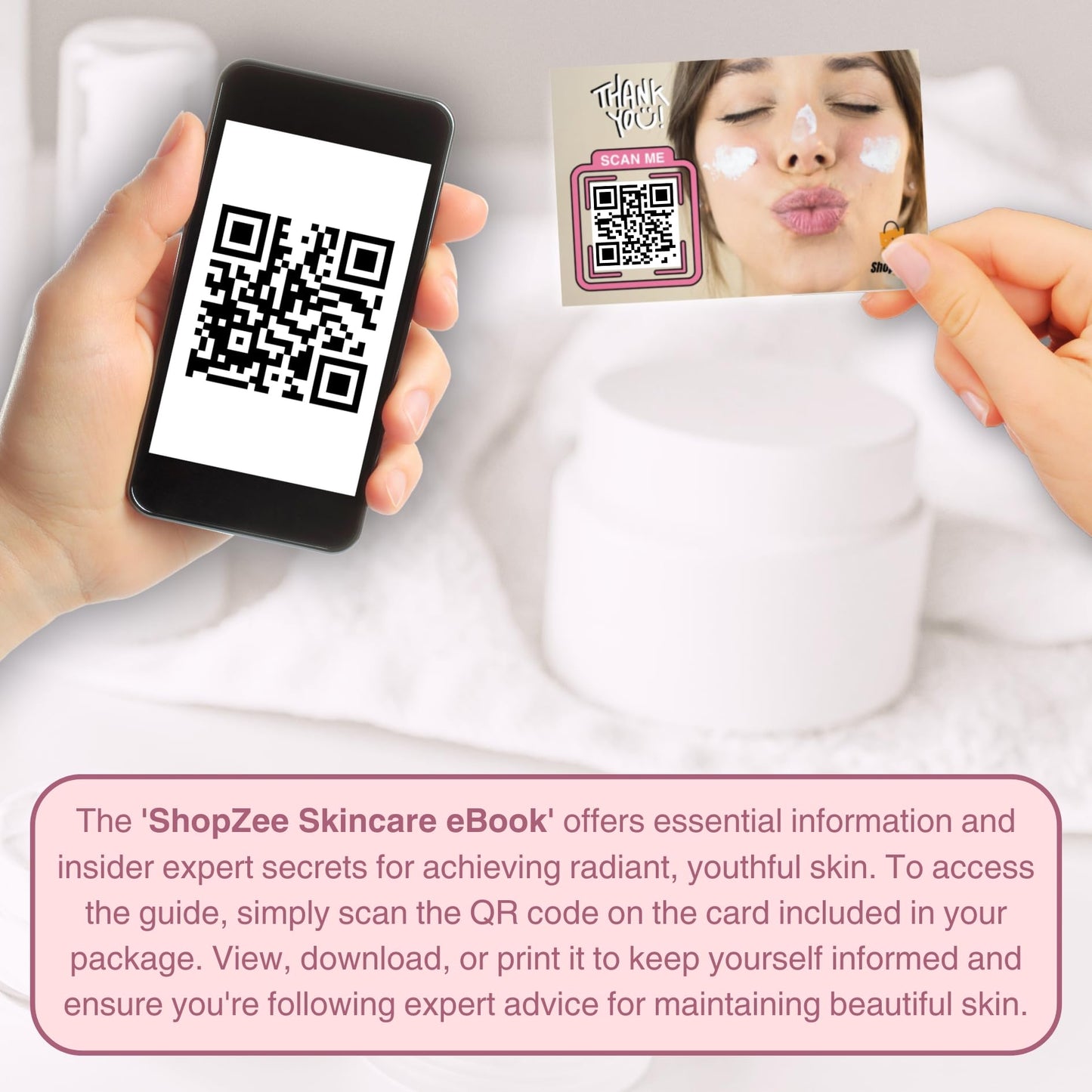 ShopZee Trading Ltd Eternite Skincare Set with Cotton Face Cloth – Day & Night Cream Duo 80ml with Retinol & SPF 15, Face Mask 105ml with Vitamin C, Niacinamide or Hyaluronic Acid, for Hydrated & Radiant Skin (Glow)