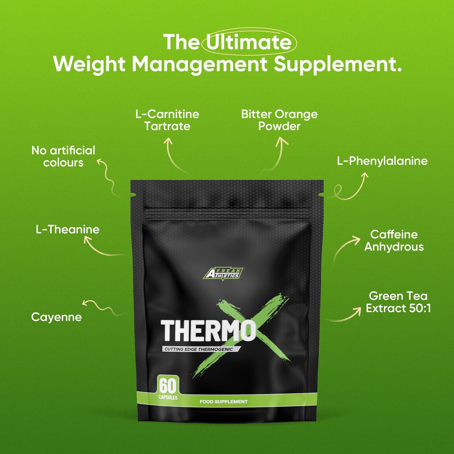Freak Athletics Thermo X Weight Management Supplement 60 Capsules