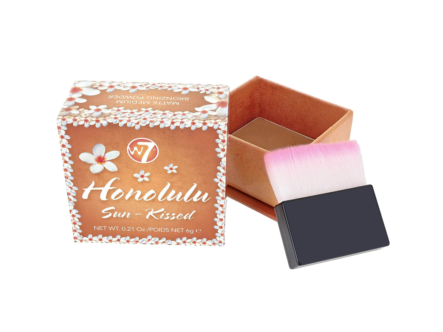 W7 Honolulu Sun-Kissed Bronzing Powder - Pressed Powder Bronzer - Contouring & Highlighting Vegan Makeup