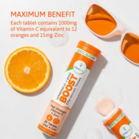 Vitaliva High Strength Vitamin C and Zinc - ONE a Day. Sugar-Free and Vegan Friendly. Twin Pack Deal (2 Packs of 20)