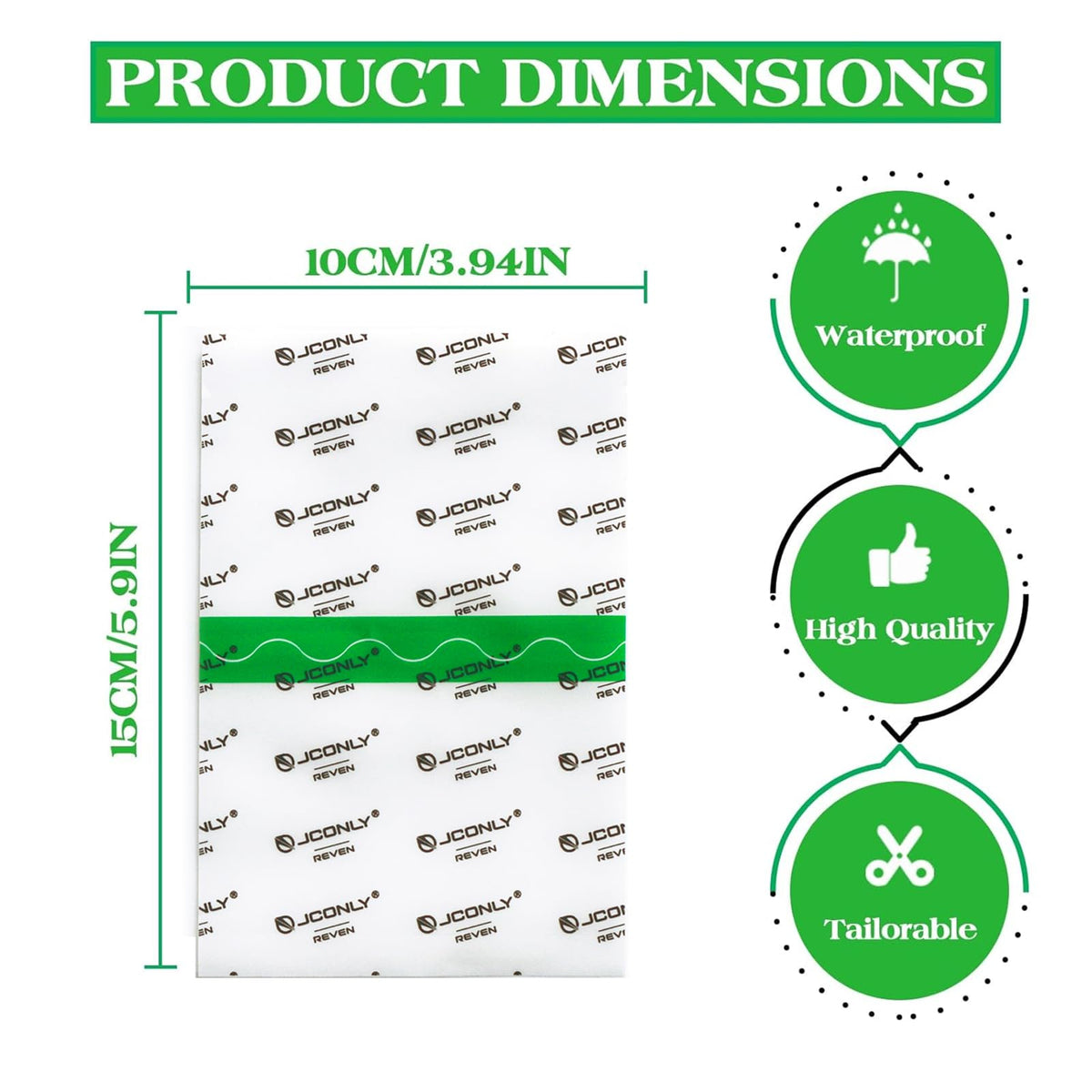 rayyl Jconly Second Skin Tattoo, 10 Sheets Tattoo Aftercare Waterproof Bandage (15cm x 10cm) 0.02MM Matte Protection Film for Skin Recovery
