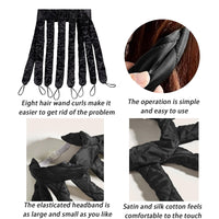 PLATEYTR 9 PCS No Heat Curls Set with Detachable & Adjustable Strips - Overnight Hair Rollers for Long & Short Hair