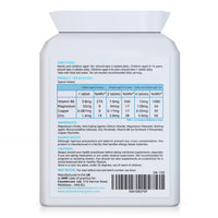 swiss bioenergetics NeuroActive 120 Highly bioavailable Micro-Tablets - Magnesium Citrate, Zinc Picolinate, Copper Glycinate & Vitamin B6 Balanced for Children and Adults - Vegan - UK Made