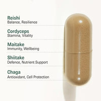 Vital Haven - Mushroom Supplement - Lions Mane, Reishi, Cordyceps, Shiitake, Maitake, Chaga, Agaricus Blazei, Tremella with VIT C - UK Made