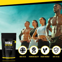 Nuke Nutrition D Mannose Capsules 1500mg | 60 Capsules | UTI Treatment for Women & Men | Urine Infection Relief | Cystitis Treatment | Natural Pills Made from Cranberry | Alternative to Antibiotics