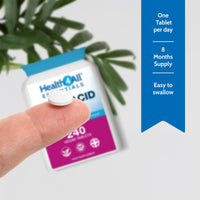 Health4All Folic Acid 1000mcg 240 Tablets, 8 Month Supply, Pregnancy & Energy Support