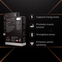 ELIXIR NUTROLOGY Magnesium 188mg Tablets | Supports Energy Metabolism & Muscle Function | Helps Maintain Normal Bones & Reduce Tiredness | Dual Source Magnesium Citrate & Oxide | 30 Vegan Tablets | UK Made