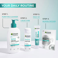 Garnier Blemish Patches, Hydrocolloid Patches to Reduce The Appearance of Spots in 8 Hours, Ultra-Thin & Invisible on All Skin Tones, Suitable for All Skin Types, Vegan Formula, 22 Patches