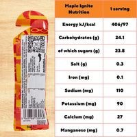 Protein Rebel Maple Ignite Natural Energy Gel Upgrade for Runners, Cyclists, Endurance Workout | Easy to Digest | 2 Natural Ingredients | 24g Carbs, Electrolytes (1)