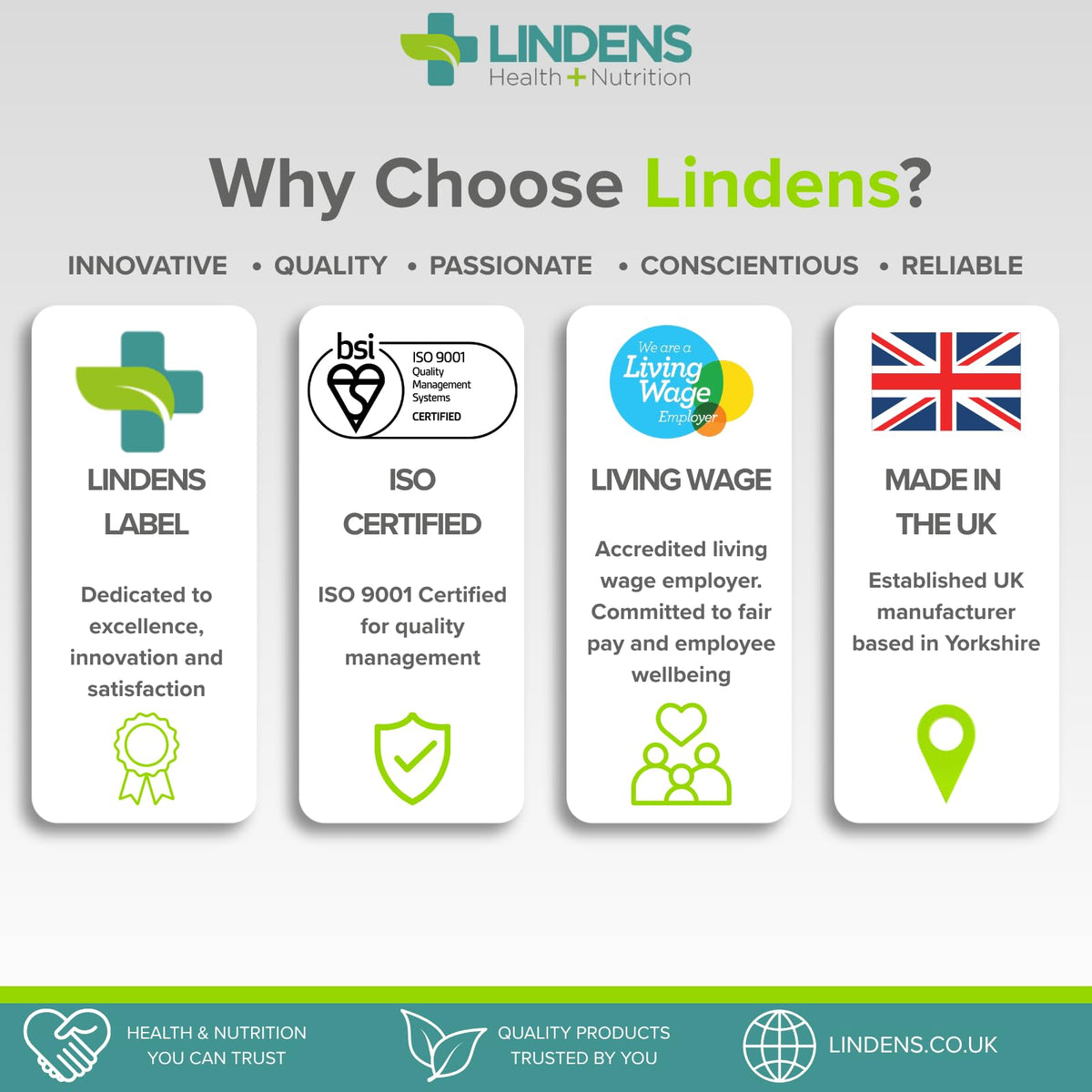 Lindens - Pro Bio Live Plus Dietary Fibre - 90 Capsules - UK Made - Lactobacillus Acidophilus, 1.5 Billion CFU with Psyllium Husk & Inulin, Healthy Digestion - Letterbox Friendly, Vegan
