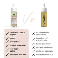 Dr Organic Skin Calm Probiotic Protection Serum, For Redness, Dry, Sensitive & Irritable Skin, 24hr Moisture, Dermatologically Tested, Vegan, Cruelty Free, Paraben & SLS Free, Certified Organic,30ml