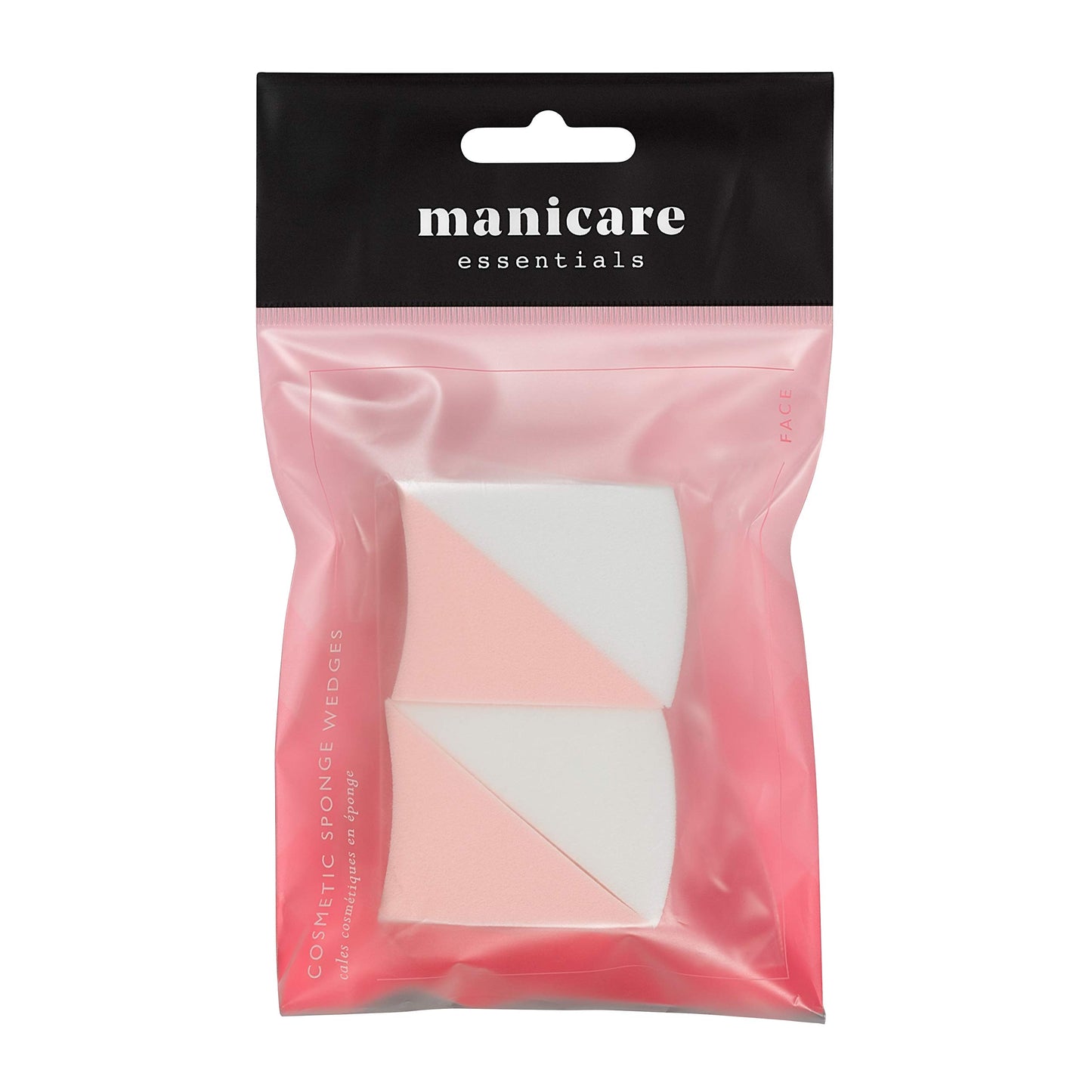Manicare Cosmetic Wedges, Pack Of 4 Triangle Sponges, Latex Free, Blending Sponges For Liquid, Cream And Powder Makeup, Foundation, Smooth Flawless Application, Beauty Accessory Tool, Makeup Artist