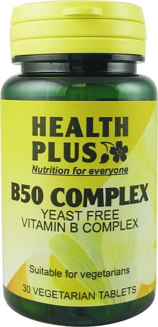 Health Plus B50 Complex : Vitamin B supplement : 30 tablets