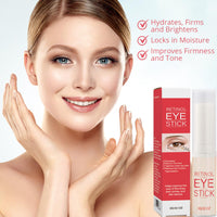 LUMKMAS Retinol Eye Stick, Retinol Serum Eye Cream Stick for Dark Circles, Puffy Eyes, Reducing Fine Lines, Anti-Aging Eye Brightener, Moisturizing & Refreshing Under Eye Cream for Women