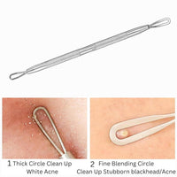 Glamified , glam Glamified Blackhead Remover Professional Skincare Spot Treatment Blackhead Remover Tool for Blemish Comedone Whiteheads Pimple Popper with Double Sided Soft Touch and Anti-Slip Design