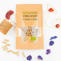 vegishake Organic Camu Camu HPMC Capsule High Vitamin C Raw Fruits Powder Cacari Vegan Halal Kosher (90 Capsules)