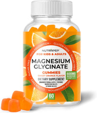 Magnesium Glycinate Gummies for Kids & Adults Women & Men - Sugar Free Gluten Free Non-GMO Vegan Chewable, 60 Count