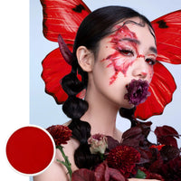 LYNTYAOU Red Body Face Paint, Professional Matte Oil Based Painting, Washable Safe Colors Non-toxic, Highly Pigmented Make up Palettes, Gift for Adults Halloween Christmas Carnival